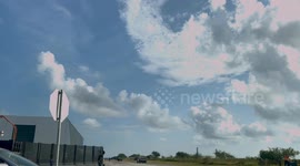 Watch the Starship 38 as it is rolled out from Starbase prior to Flight 11 in the Starship programme.