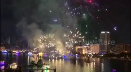 Diwali fireworks display in Dubai, UAE