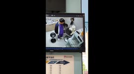 Dog makes pleading gesture at vet clinic in Shandong Province, China