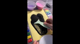 Sand art of childhood memories in Fujian, China
