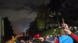 Missiles thrown at police as clashes erupt outside Dublin hotel housing asylum seekers