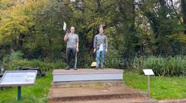 Calls to move statue of Olympians from 'insulting' car park position
