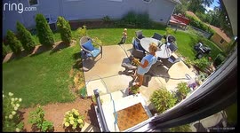 Toddler With a Hose vs Mom