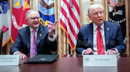 UNCAPTIONED: Albanese Defends Ambassador After Trump's Jibe at White House