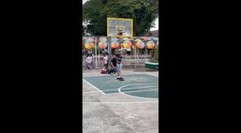 Longboarder shows off his impressive run of flip tricks