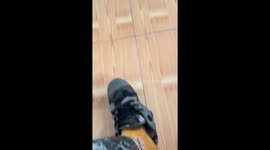 Man sets shoe on fire while trying to burn off smell