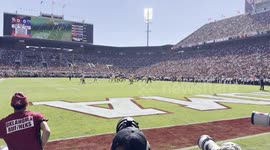 Football Player Injured After Running Into Brick Wall