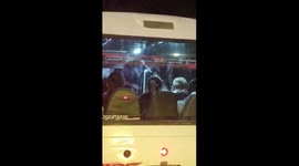 Bus conductor films passenger being STABBED during shocking robbery in Colombia