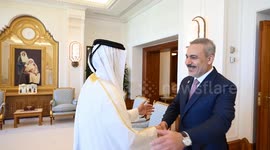 Turkish foreign minister meets his Qatari counterpart in Doha