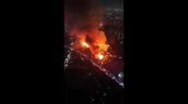 Massive residential fire reaches Task Force Alpha in Malabon, Philippines