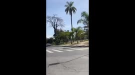 Car Overturns in Serious Crash Near Atrium Shopping in Santo André (Brazil)