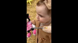Chatty and cute 1 year old visits the Pumpkin Patch!