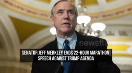 Senator Jeff Merkley Ends 22-Hour Marathon Speech Against Trump Agenda