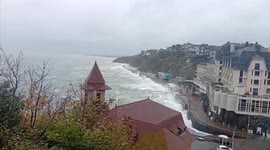 Storm Benjamin Lashes Granille, France