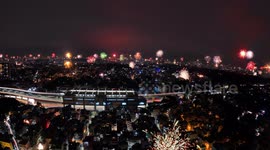 Stunning footage shows Diwali fireworks takeover skyline of Indian city