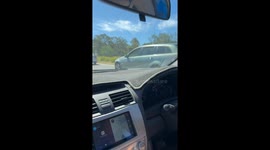 Undercover police intercept speeding driver on highway in Bringelly, Australia
