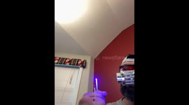 We are using the most powerful blue laser pointer, and taken it to the maximum ultimate range and lighting multiple matches back to back