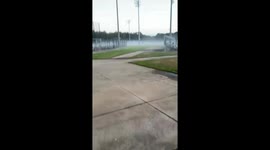 Dense fog blankets Tuscaloosa, Alabama, USA