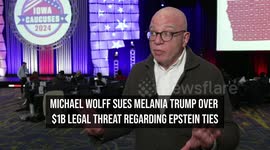 Michael Wolff Sues Melania Trump Over $1B Legal Threat Regarding Epstein Ties