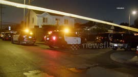 US, Los Angeles: Central-Alameda Shooting Investigation