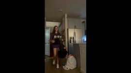 Daughter hides in bin bag—dad’s startled reaction pops knee in viral Instagram clip with 962K views