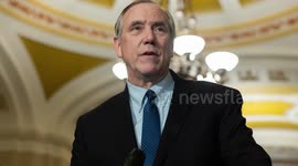 UNCAPTIONED: Senator Jeff Merkley Ends 22-Hour Marathon Speech Against Trump Agenda