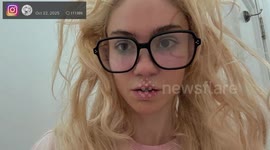 UNCAPTIONED: Grimes debuts 'innovative' face tattoo