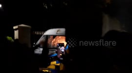 Garda Van Torched During Violent City West Protests