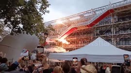 France: Paris Museum Closure Marked By Spectacular Fireworks Display