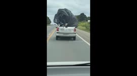 Prank Call: Hilarious Phone Call Makes Pickup Truck Driver Clear the Road
