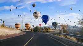 Hot air balloons paint Türkiye’s picturesque Cappadocia skies with colorful dawn spectacle