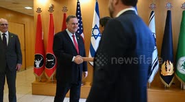 US vice president meets Israeli defense minister in Tel Aviv