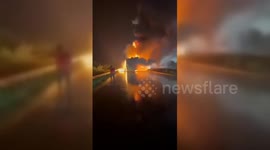 India: Over 25 Killed in Bus Fire After Collision in Andhra Pradesh