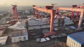 China: China's 2nd homegrown cruise ship 85 percent completed in construction