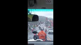 Shirtless drunk tourist walking along road sparks concern on Thai island Phuket