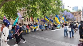 Stand with Ukraine rally - Sydney, Australia
