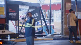 US, Los Angeles: Mar Vista Vehicle Crashes Through Front Of CVS