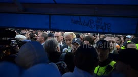 Geert Wilders visits Volendam ahead of Dutch parliamentary elections