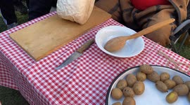 Serving Matured Whipped Sheep Cheese from a Leather Sack & Cooking Kashkek – Reviving Centuries-Old Bulgarian Traditions