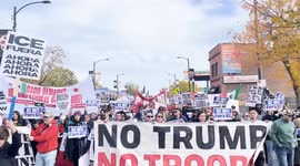 Protest held in Chicago against ICE operations