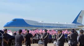 Malaysia: Trump joins Malaysian traditional dancers after landing for ASEAN summit