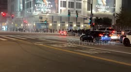 US, Los Angeles: Downtown Los Angeles Street Takeover