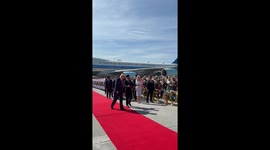 President Trump dances while being greeted at peace summit in Malaysia