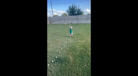 2 Year Old Practices His Swing After Daycare