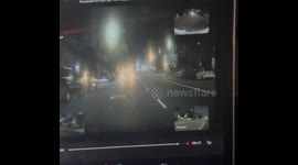 Naked Man Jumps On Car in San Francisco