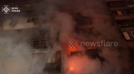 Ukraine says 3 killed, 32 injured in Kyiv after overnight Russian drone attack
