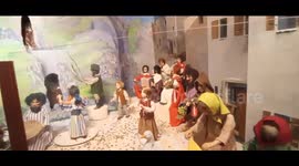 The Moving Crib; Nativity scenes featuring animated figures and moving elements at St. Martin Apostolate, Parnell Square, Dublin, Ireland