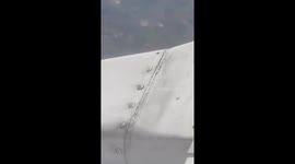 Terrified passengers see loose rivets shaking mid-air on plane's wing