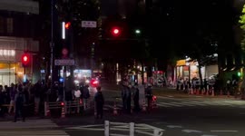 Japan: Trump Convoy Travels Through Tokyo Under Heavy Security
