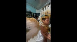 Schoolboy in moving wings costume cries fearing he might fly away